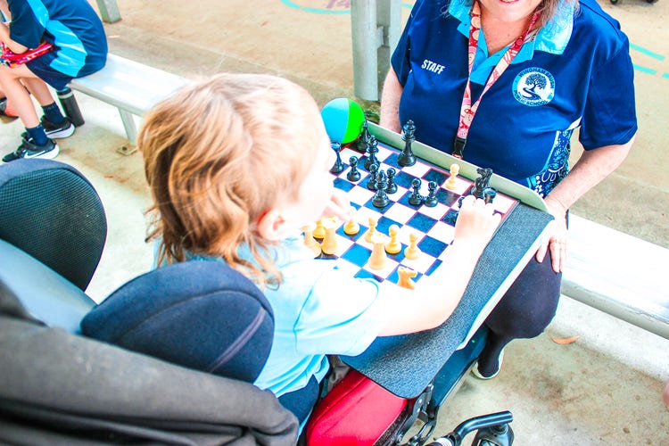 Lunchtime activities and games.