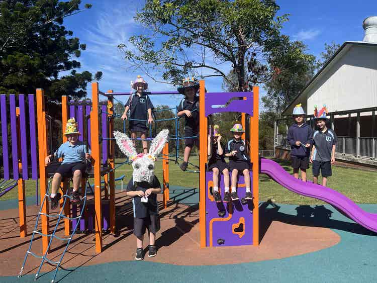 Our students enjoy the opportunity to create Easter Hats for our annual parade.